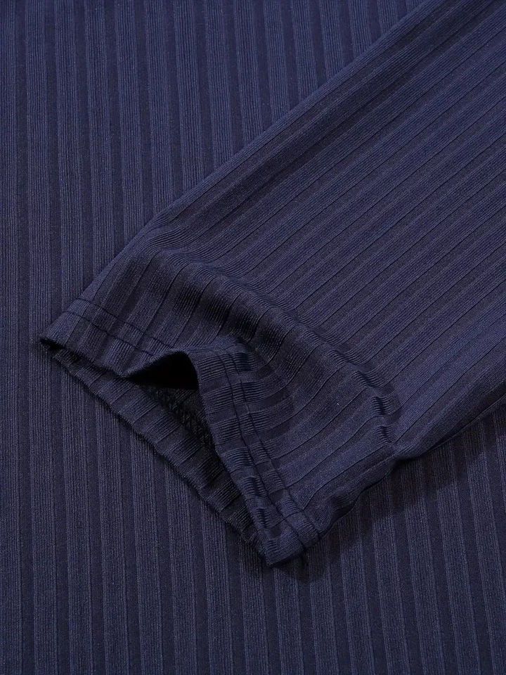 HILAIRE - PULL CÔTELÉ AVEC ZIP