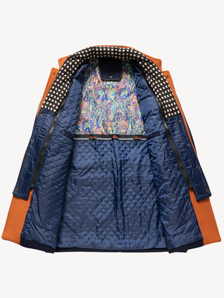 DOMINIQUE - MANTEAU HOMME AVEC ÉCHARPE AMOVIBLE