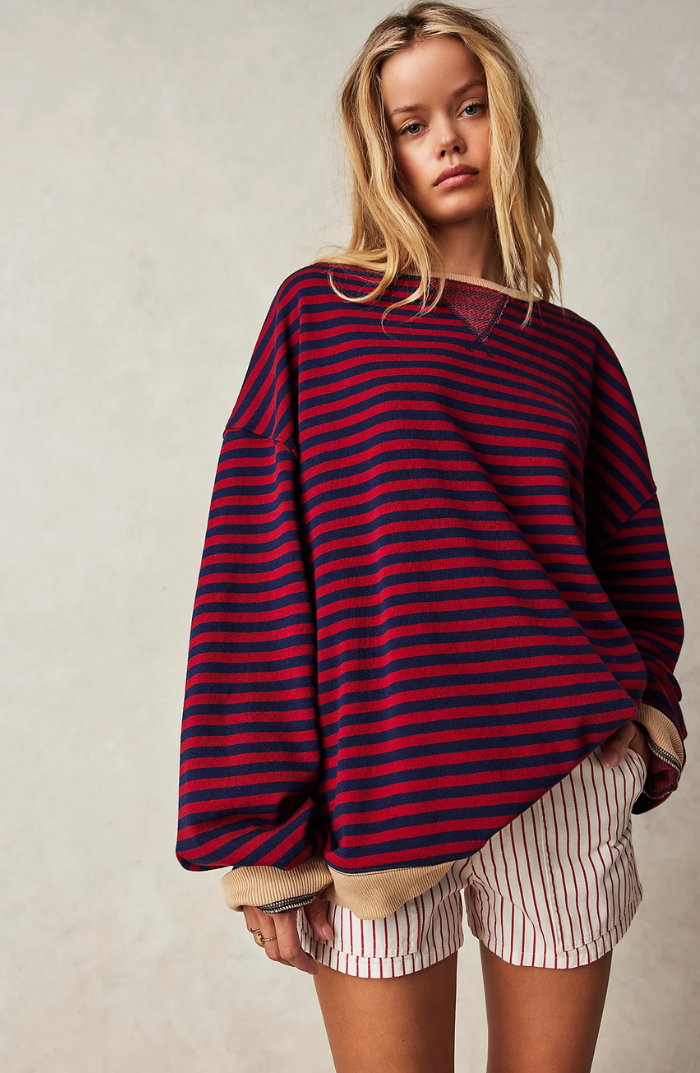 AMBER - OVERSIZED STRIPED JUMPER