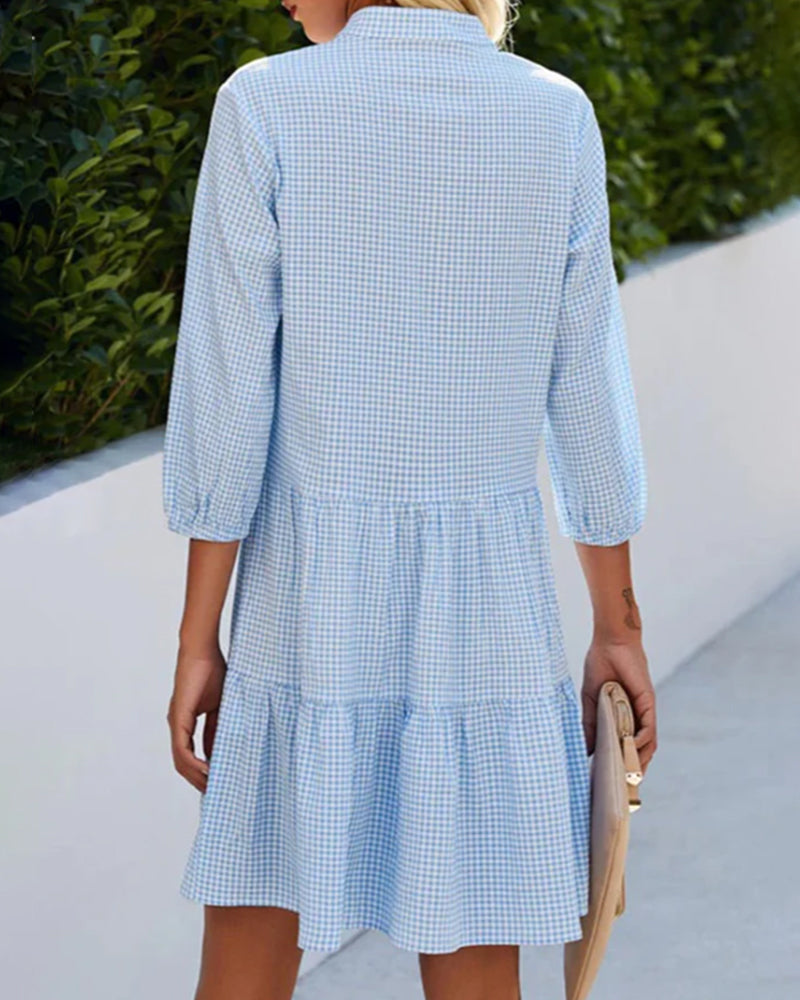 Charlotte | Attractive plaid dress