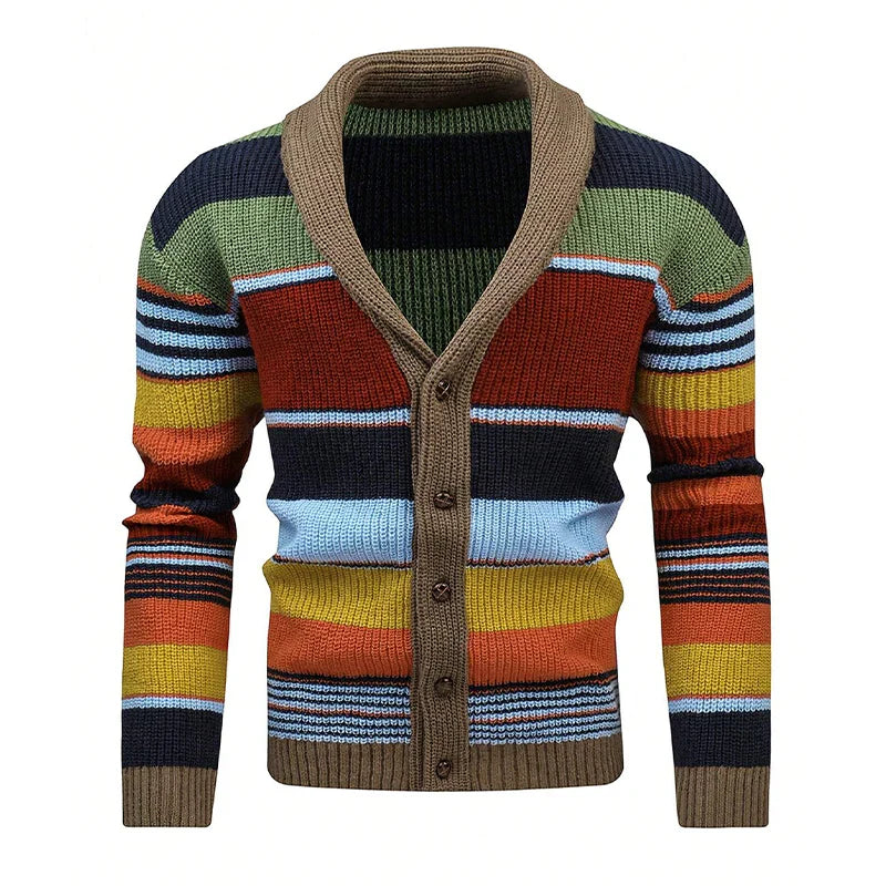 Alexander™ | Men's Colourblock Lapel Sweater Jacket