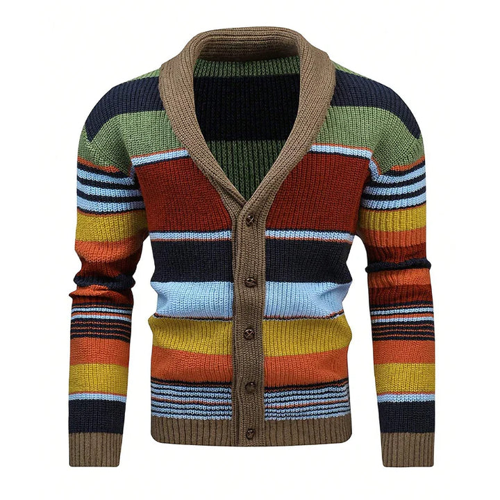 Alexander™ | Men's Colourblock Lapel Sweater Jacket