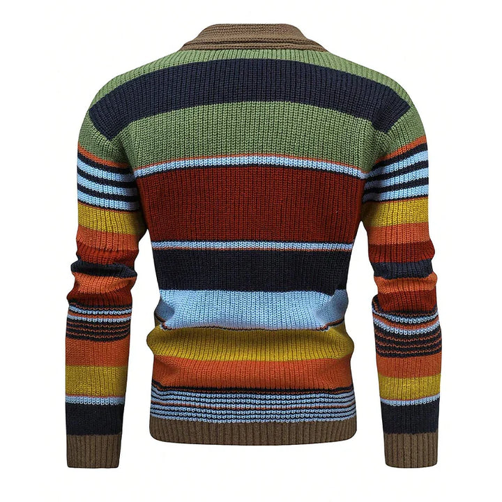 Alexander™ | Men's Colourblock Lapel Sweater Jacket