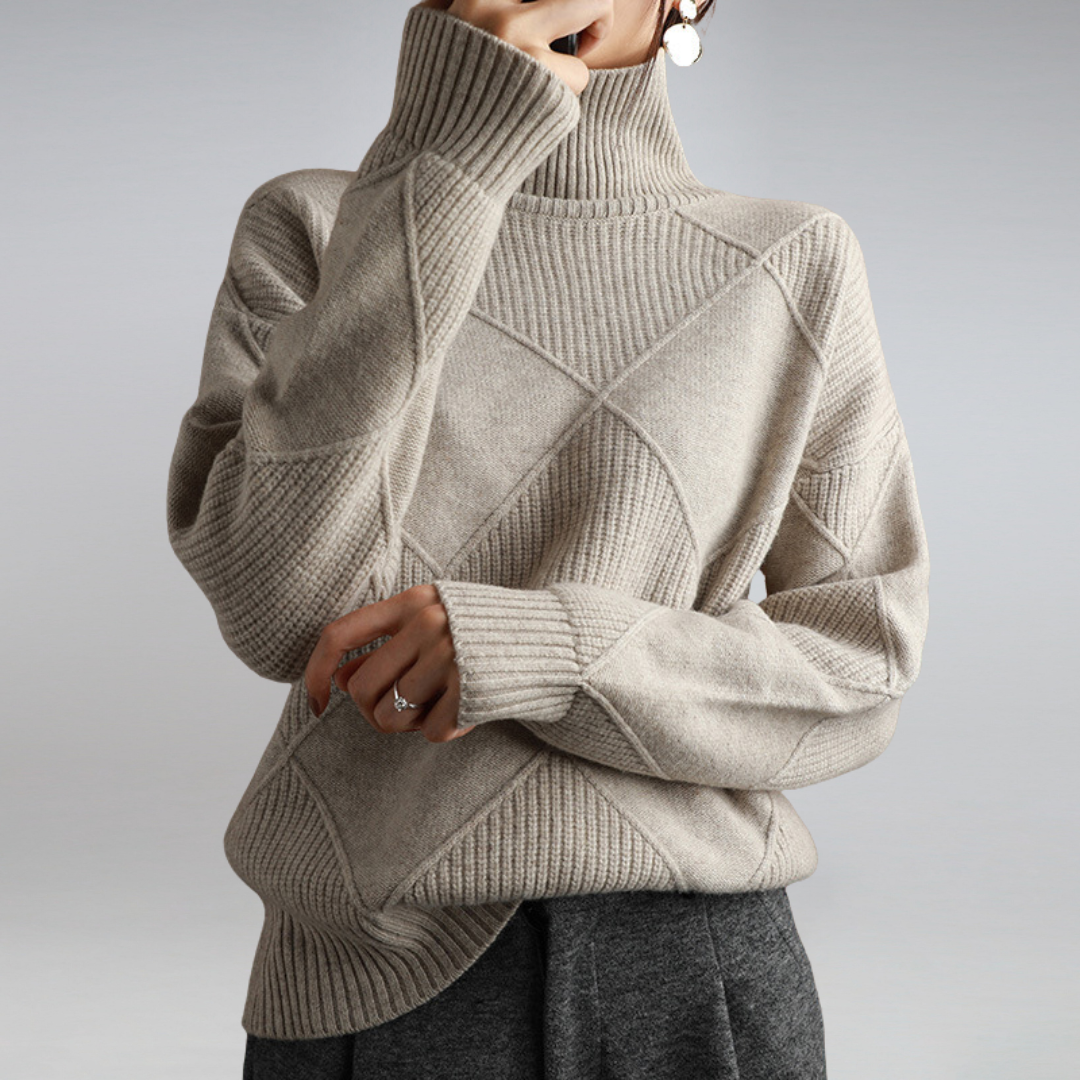 BEULAH - SOFT TURTLENECK SWEATER