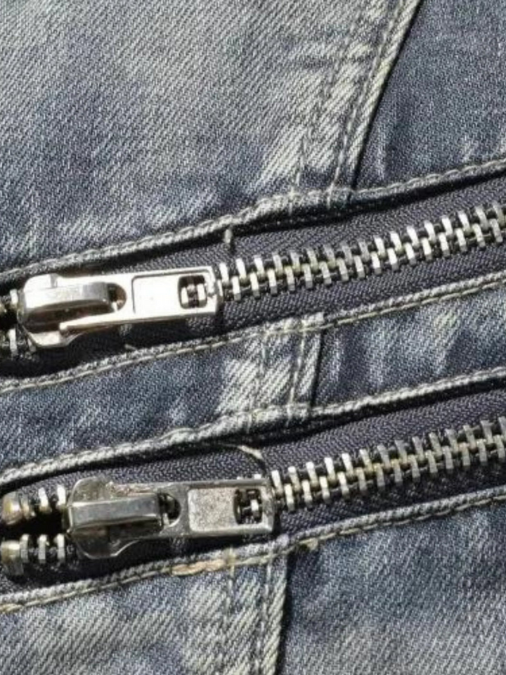 EUSÈBE - VESTE EN JEAN BIKER