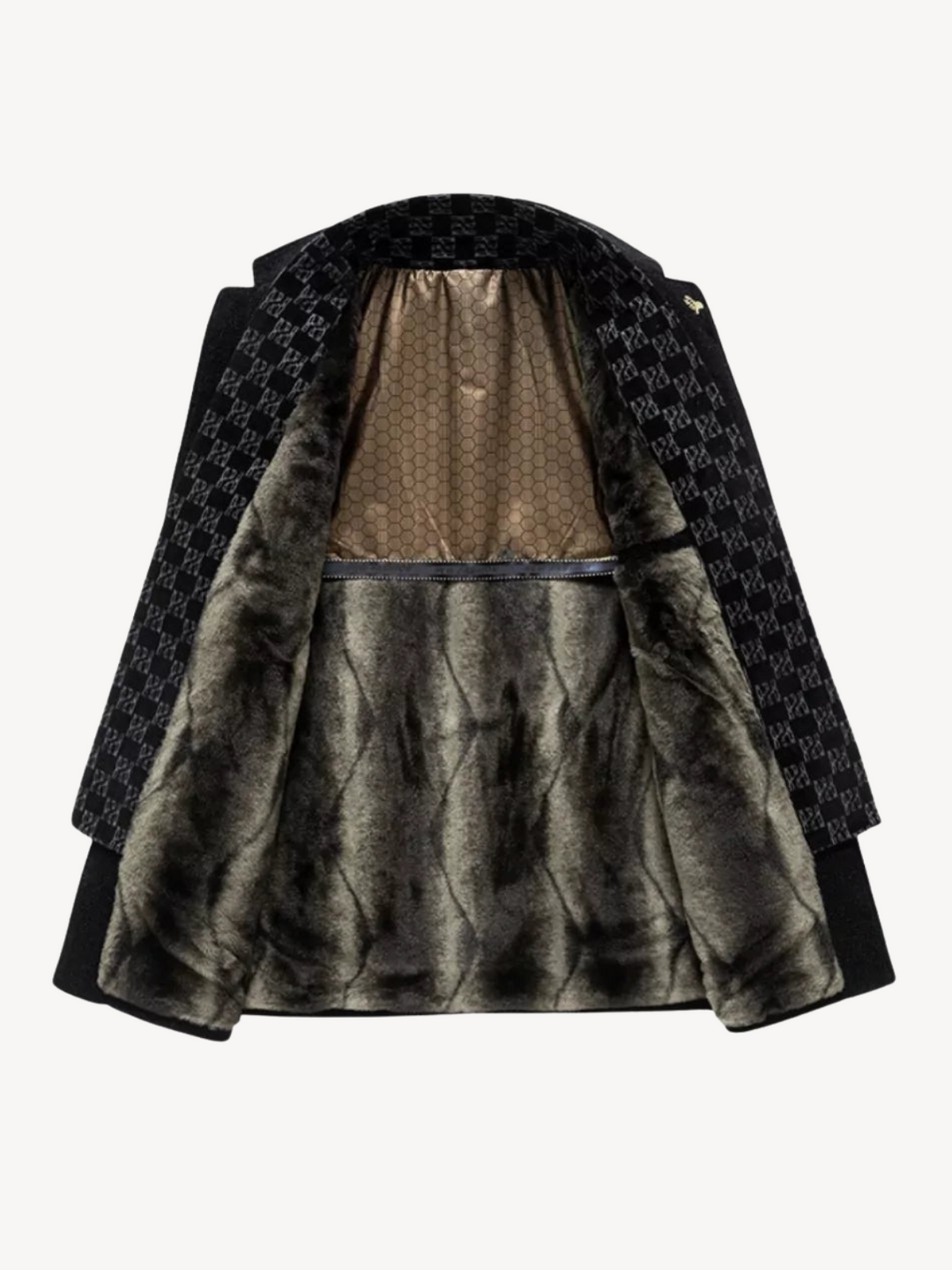 DOMINIQUE - MANTEAU HOMME AVEC ÉCHARPE AMOVIBLE