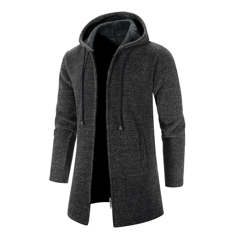 CODY™ | MEN'S MID-LENGTH HOODED WOOL JACKET