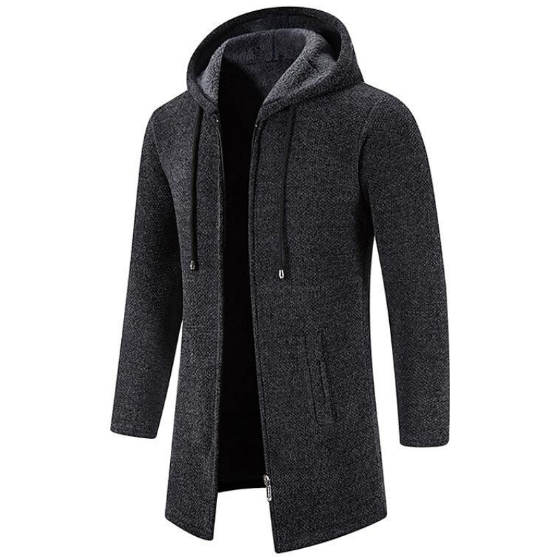 CODY™ | MEN'S MID-LENGTH HOODED WOOL JACKET