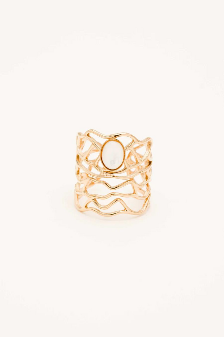 MOP Openwork Ring