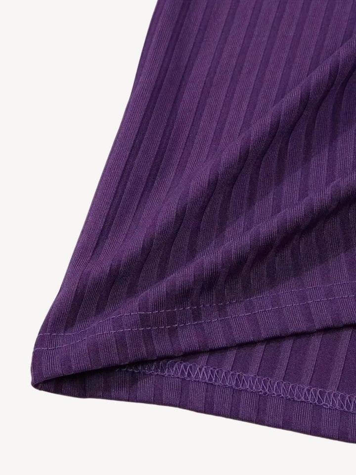 HILAIRE - PULL CÔTELÉ AVEC ZIP