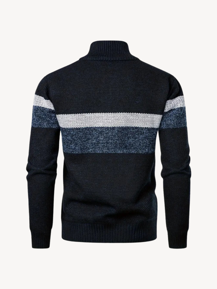 COSME - PULL QUARTER-ZIP EN MAILLE