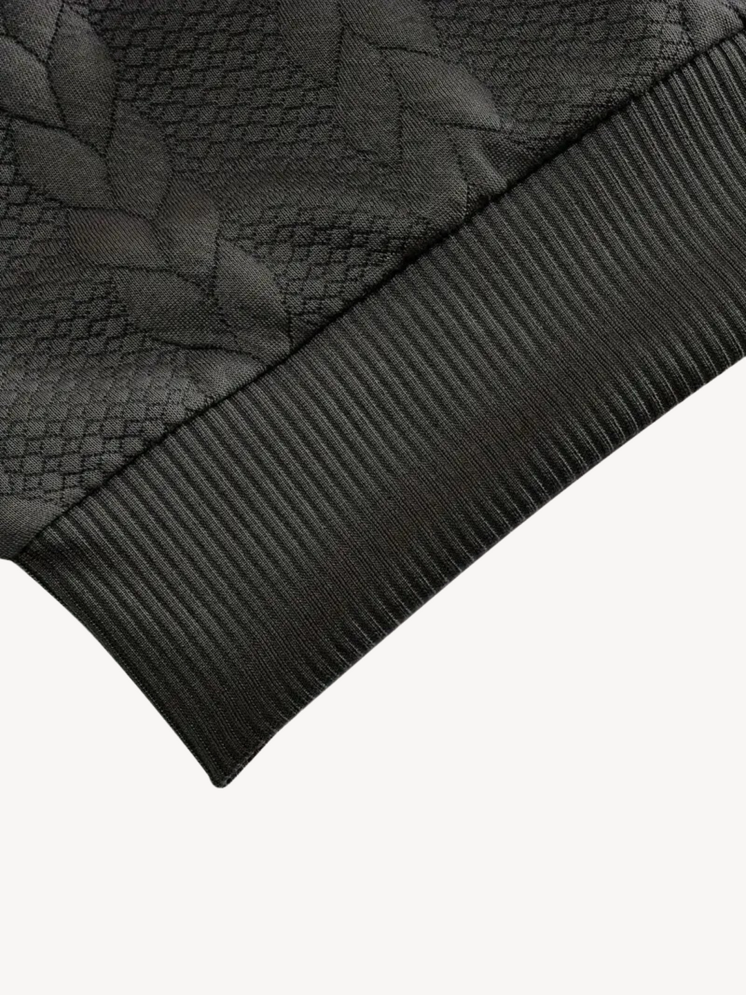 RANIER - PULL HENLEY CASUAL DEMI-ZIP