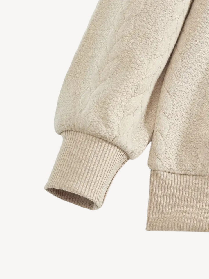 RANIER - PULL HENLEY CASUAL DEMI-ZIP