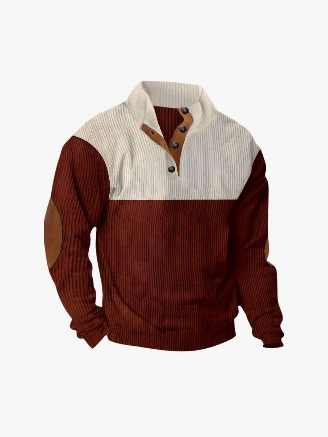 VICTOR - PULL HENLEY PATCHWORK