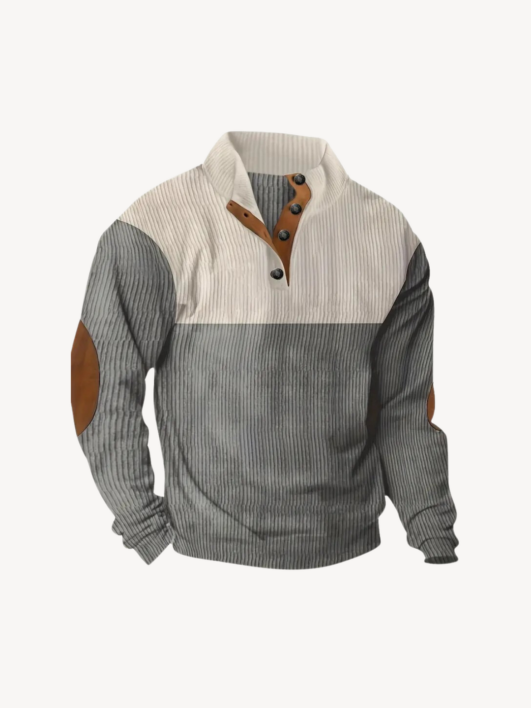 VICTOR - PULL HENLEY PATCHWORK
