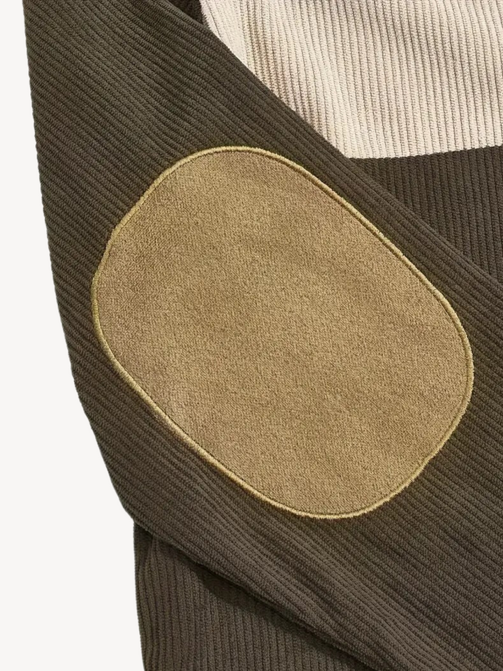 VICTOR - PULL HENLEY PATCHWORK