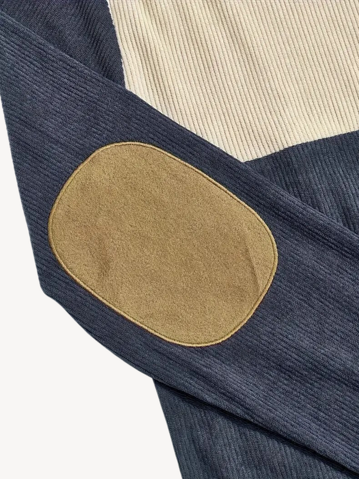 VICTOR - PULL HENLEY PATCHWORK