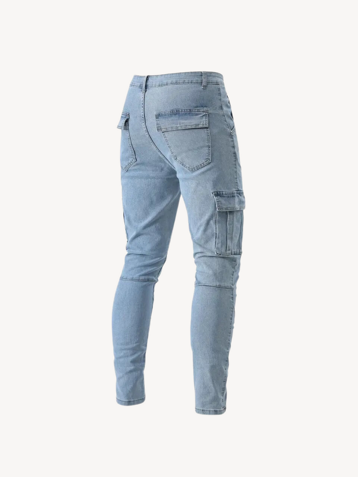 OLIVIER - PANTALON CARGO SLIM ÉLASTIQUE