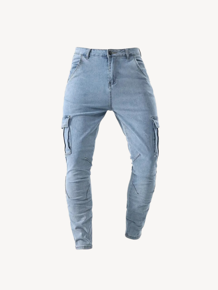 OLIVIER - PANTALON CARGO SLIM ÉLASTIQUE