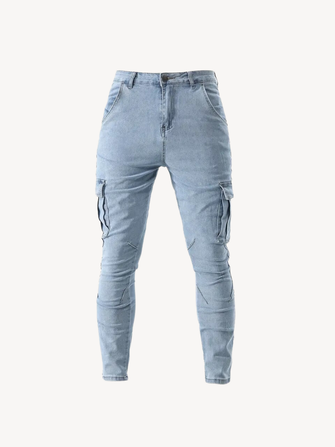 OLIVIER - PANTALON CARGO SLIM ÉLASTIQUE