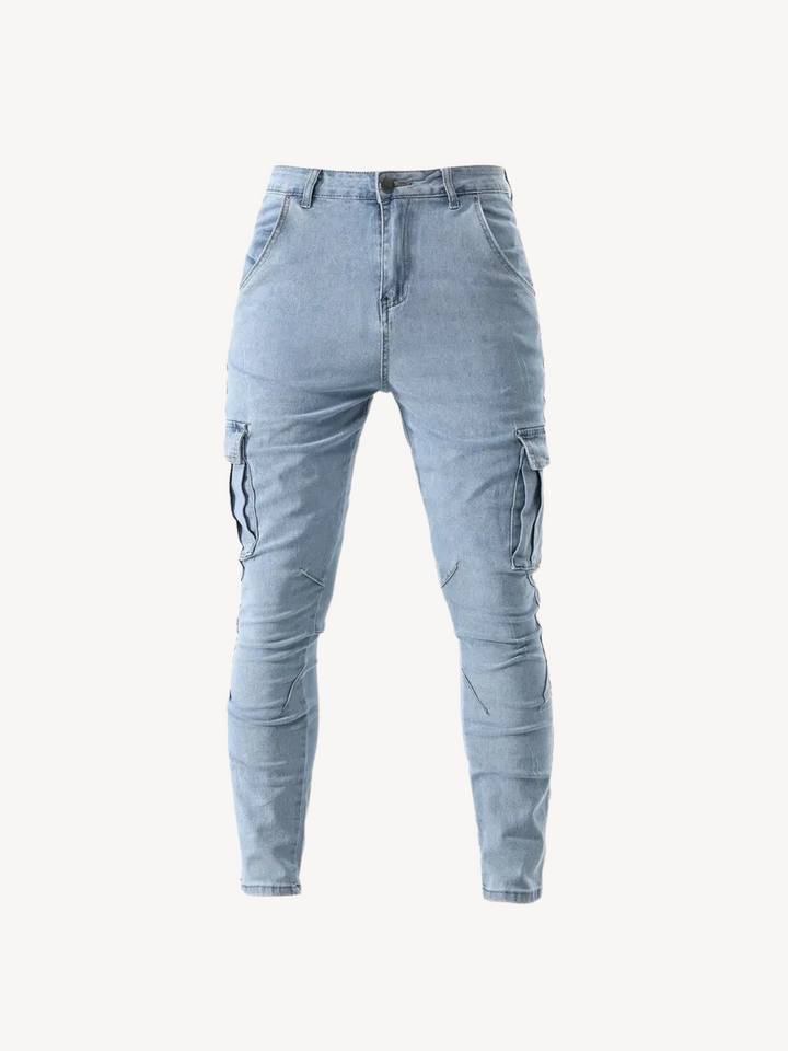 OLIVIER - PANTALON CARGO SLIM ÉLASTIQUE