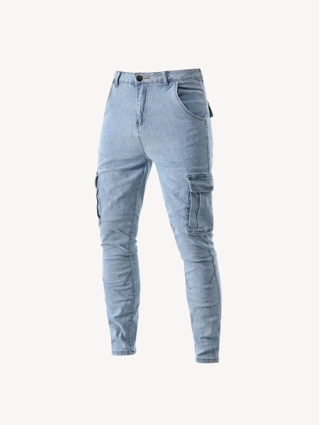 OLIVIER - PANTALON CARGO SLIM ÉLASTIQUE
