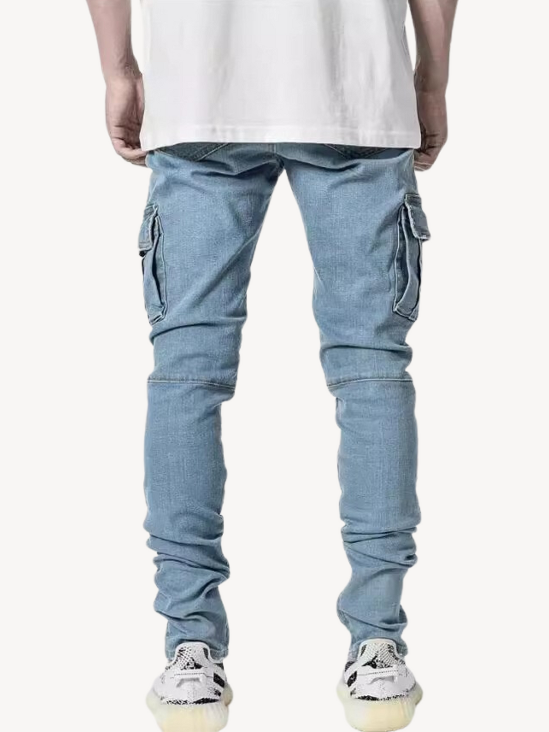 OLIVIER - PANTALON CARGO SLIM ÉLASTIQUE