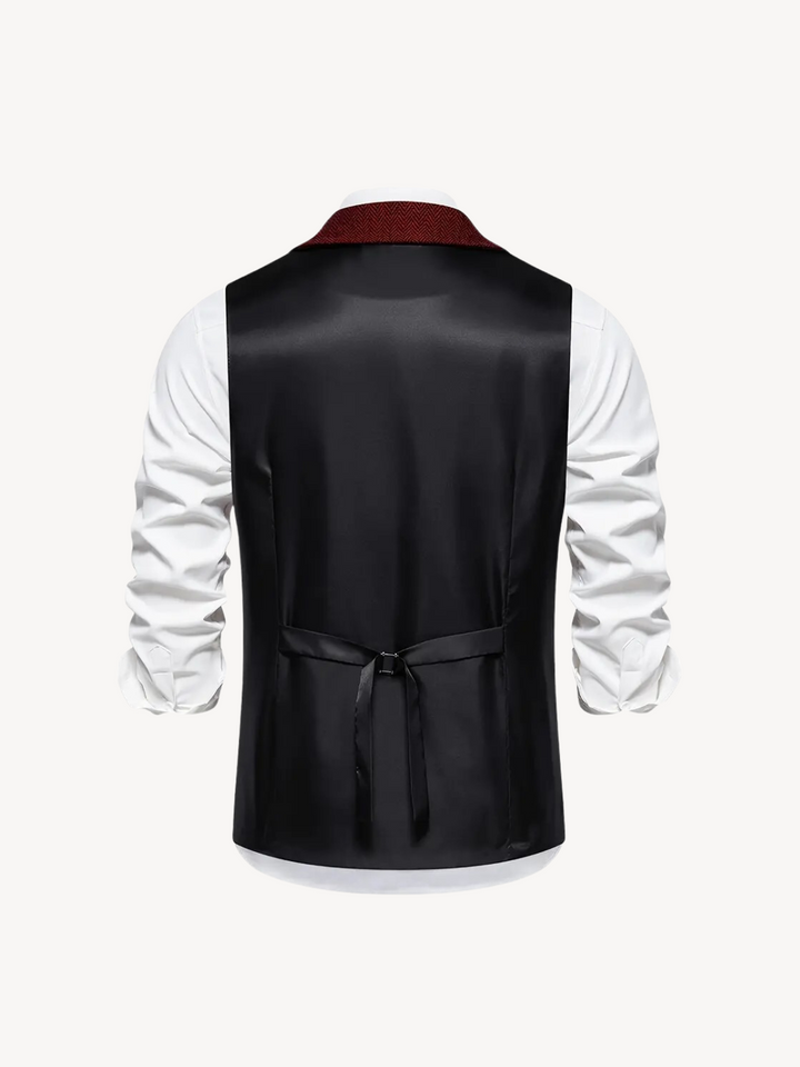 FERDINAND - GILET MOTIF CHEVRON RÉTRO