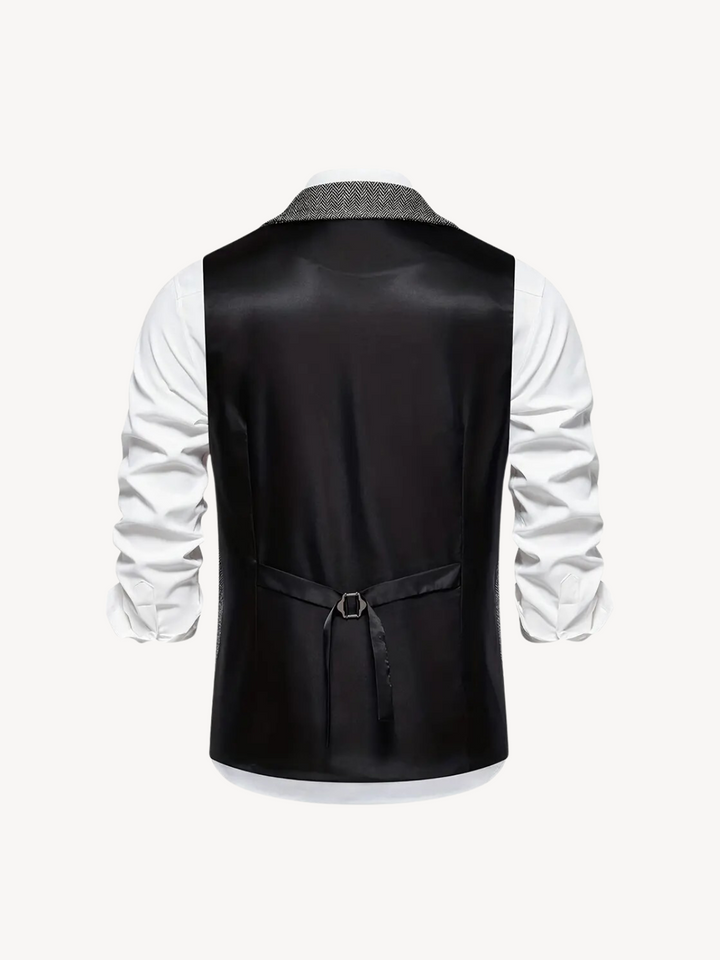 FERDINAND - GILET MOTIF CHEVRON RÉTRO