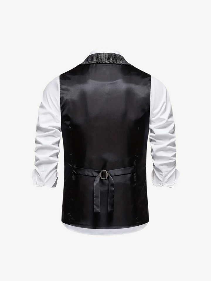 FERDINAND - GILET MOTIF CHEVRON RÉTRO