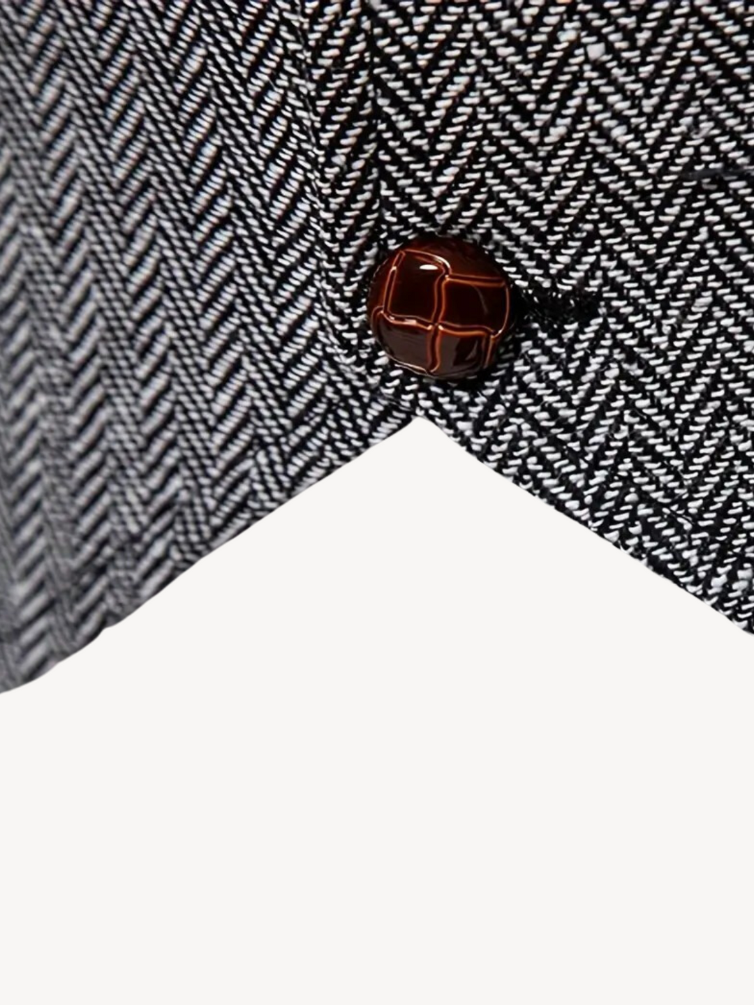 FERDINAND - GILET MOTIF CHEVRON RÉTRO