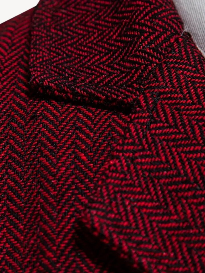 FERDINAND - GILET MOTIF CHEVRON RÉTRO