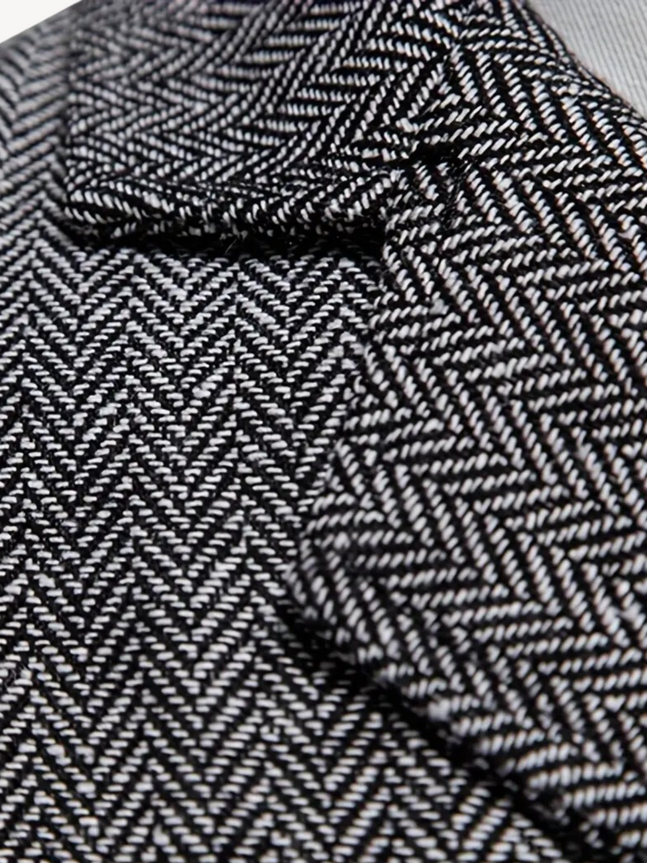 FERDINAND - GILET MOTIF CHEVRON RÉTRO