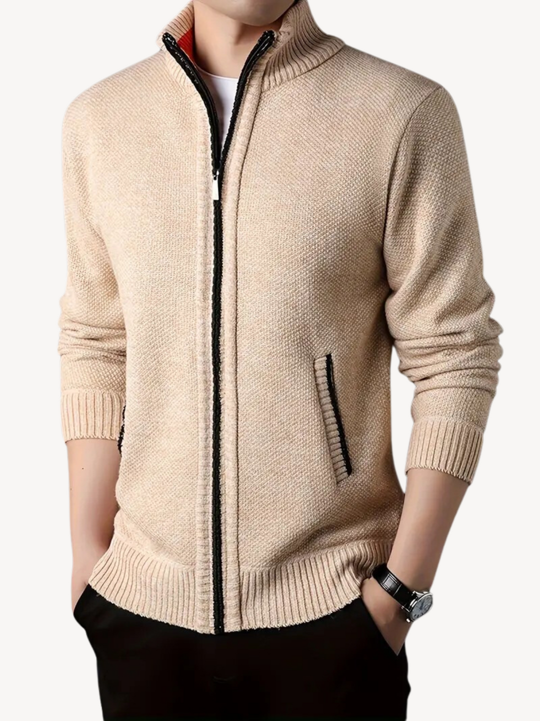 CONRAD - CARDIGAN CONFORTABLE AVEC ZIP