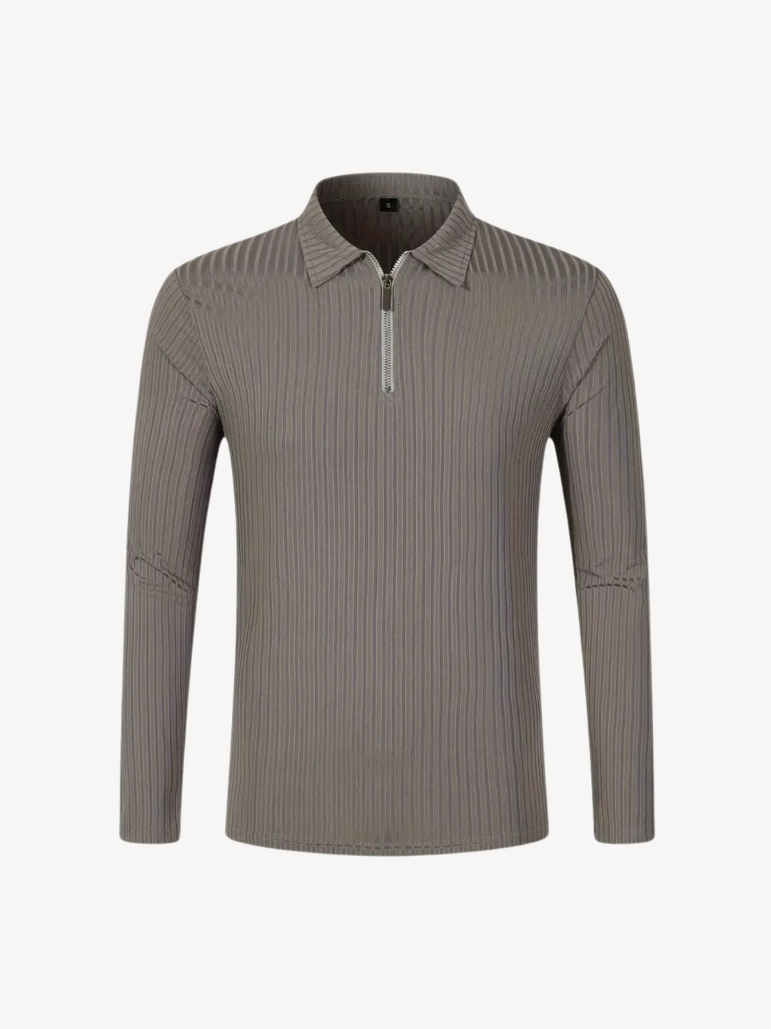 HILAIRE - PULL CÔTELÉ AVEC ZIP