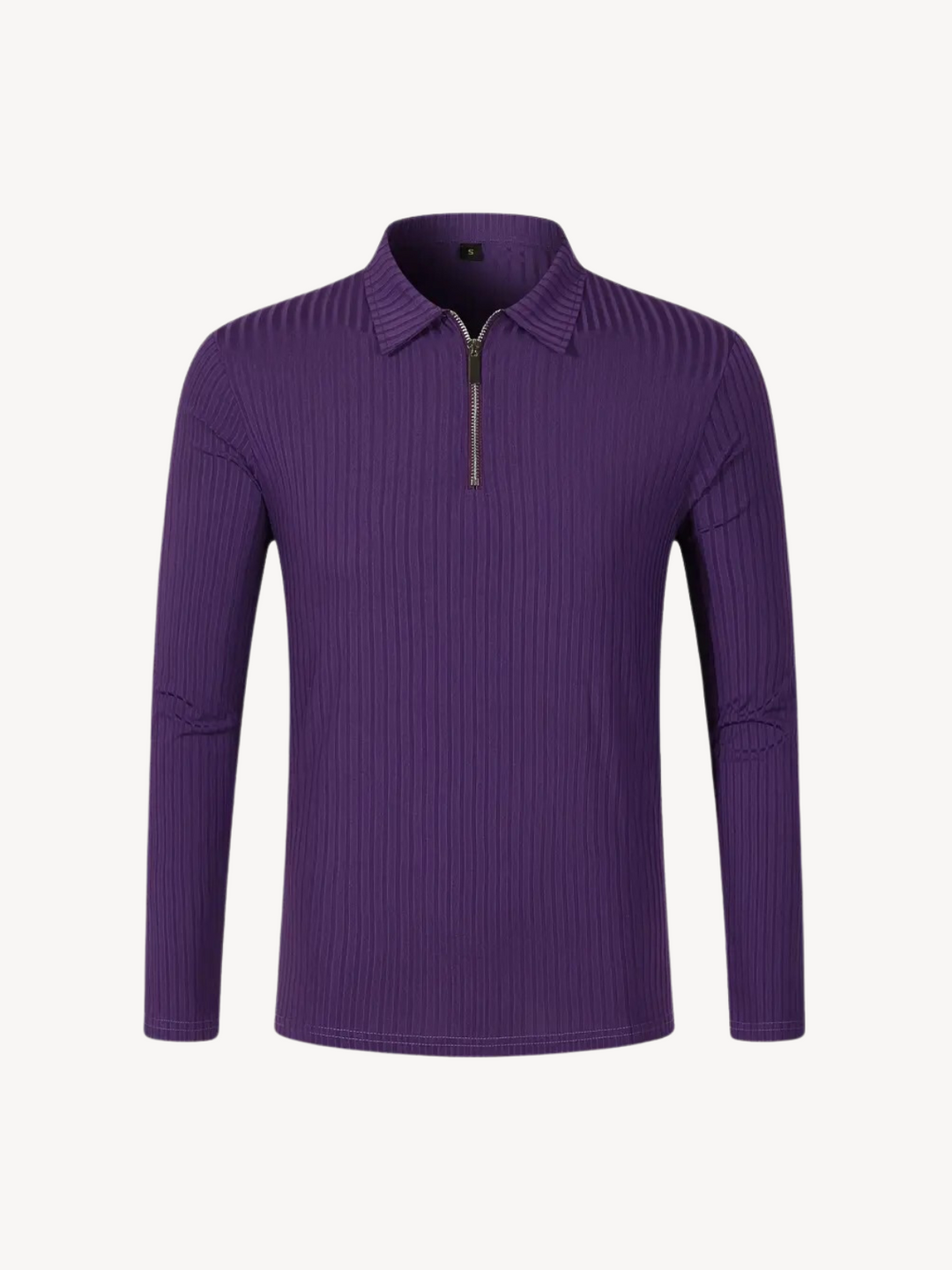 HILAIRE - PULL CÔTELÉ AVEC ZIP