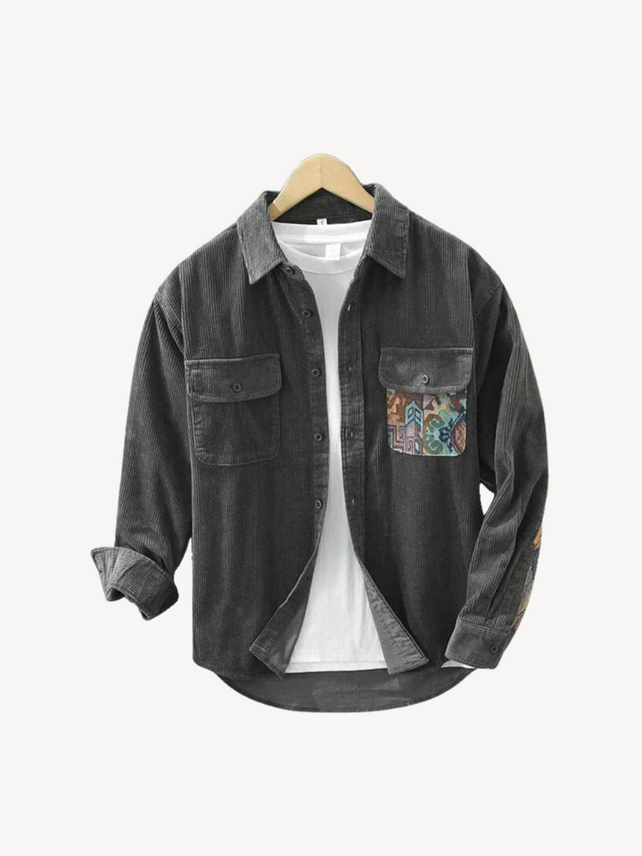 FULVIEN - CHEMISE EN COTON CÔTELÉE