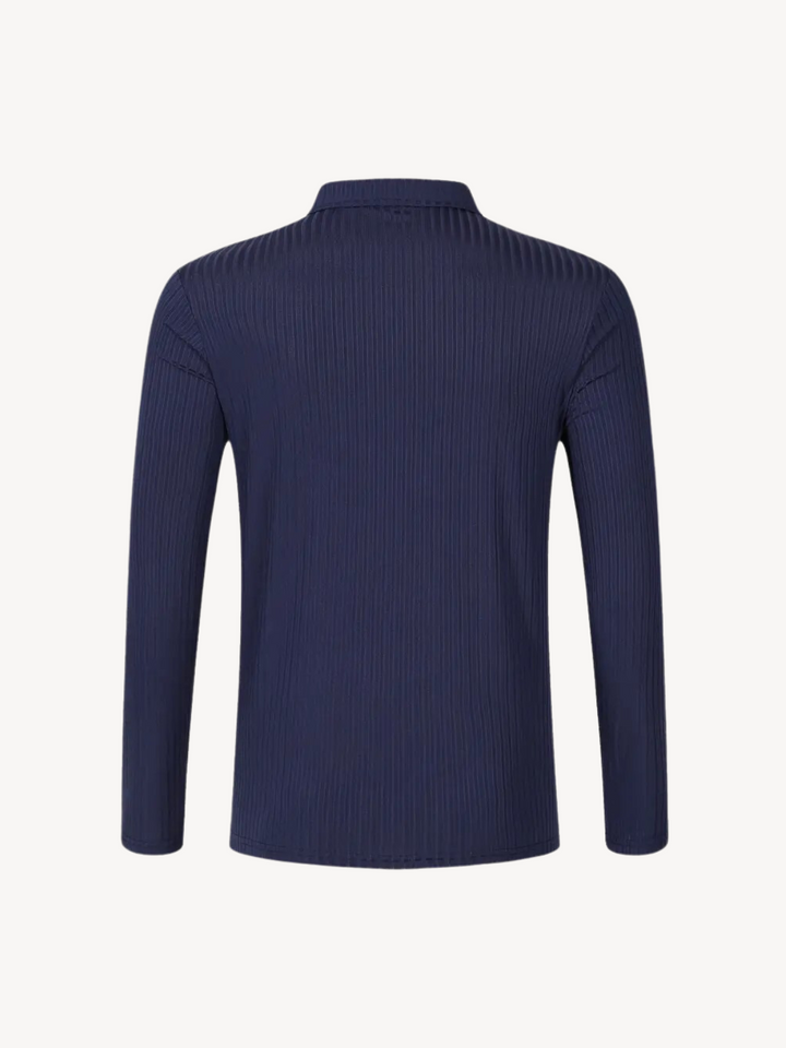 HILAIRE - PULL CÔTELÉ AVEC ZIP