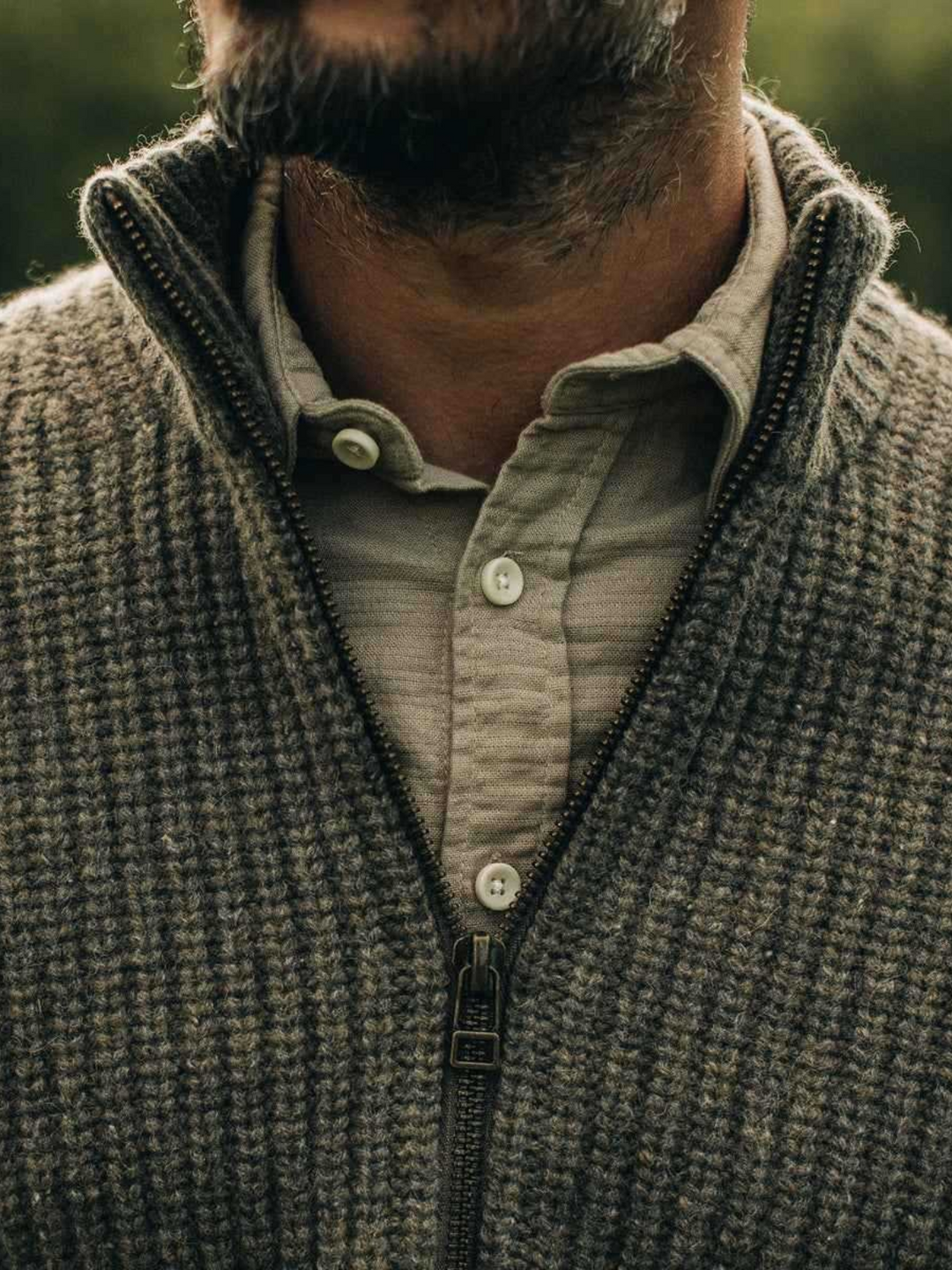 OSVALD - PULL RÉTRO EN LAINE DOUBLE ZIP