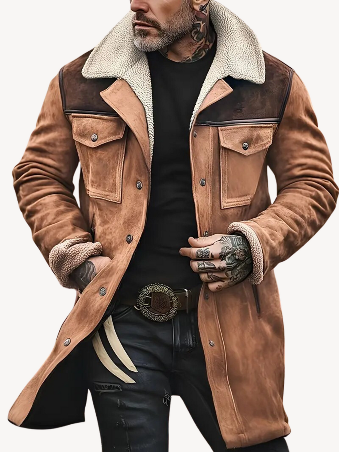 QUINTON - VESTE VINTAGE AVEC BOUTONS