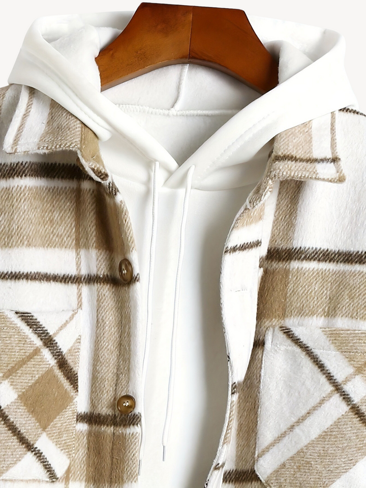 FABRICE - VESTE CASUAL À CARREAUX