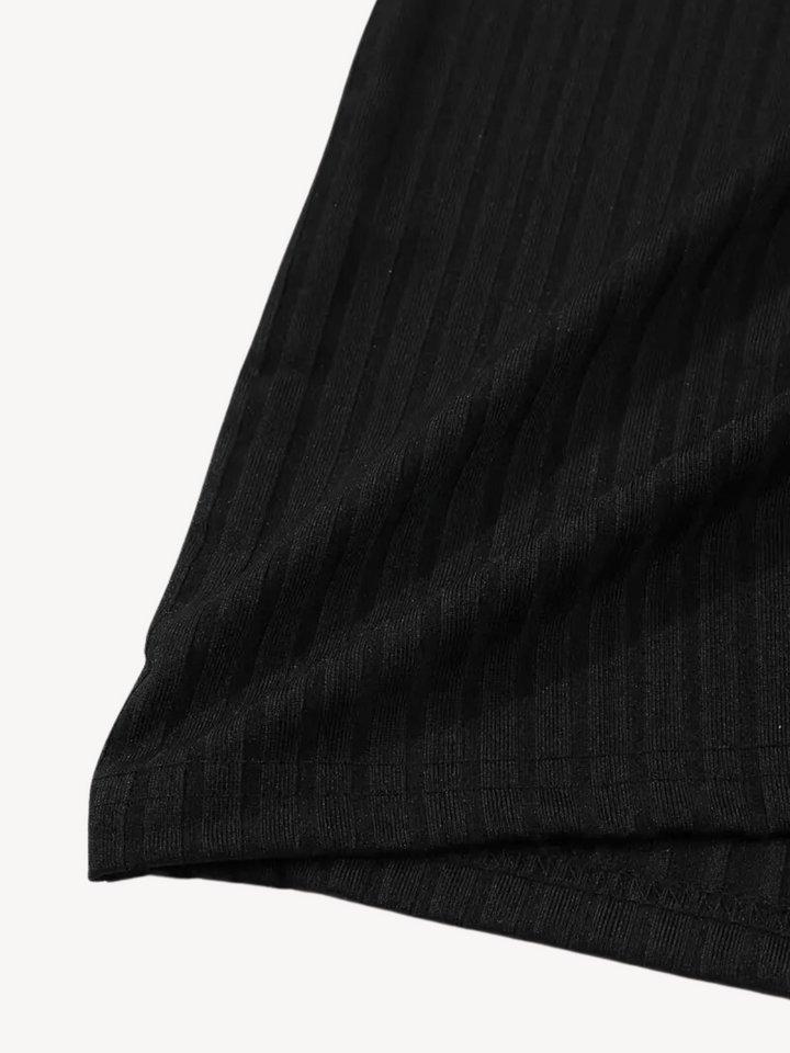 HILAIRE - PULL CÔTELÉ AVEC ZIP