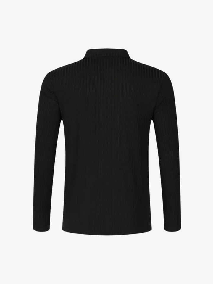 HILAIRE - PULL CÔTELÉ AVEC ZIP