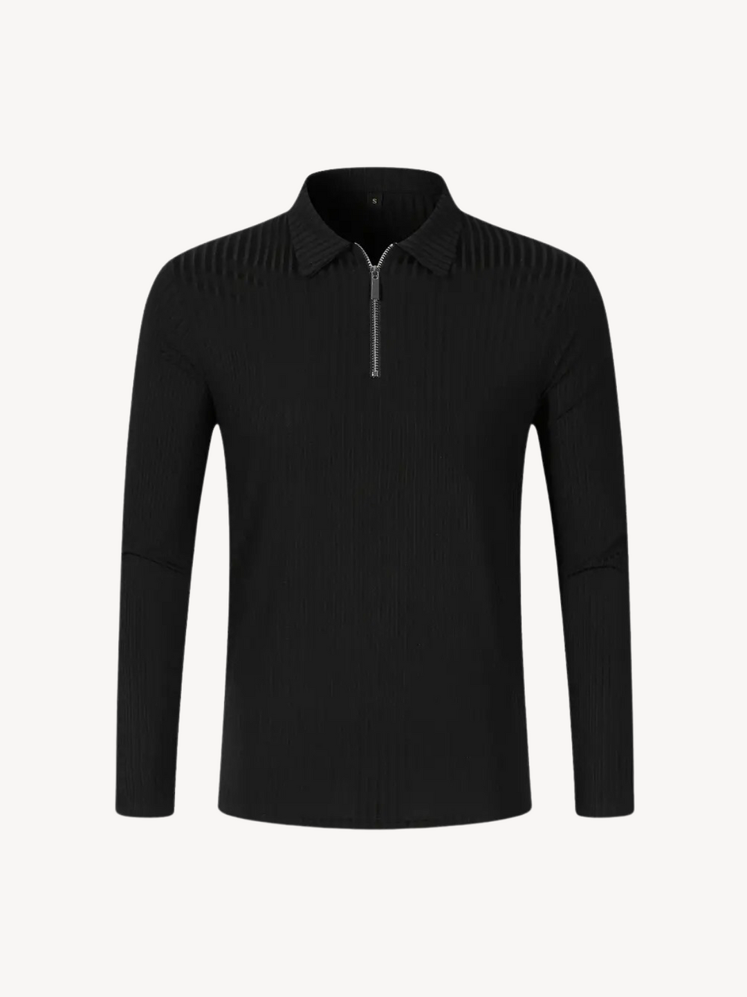 HILAIRE - PULL CÔTELÉ AVEC ZIP