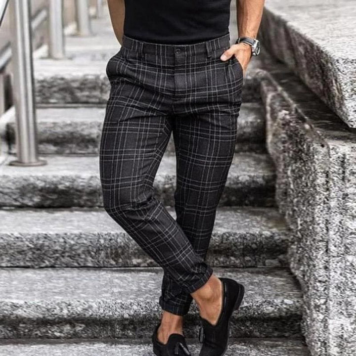 ROY - Stylish Checked Chinos Pant