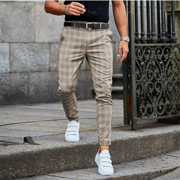 ROY - Stylish Checked Chinos Pant
