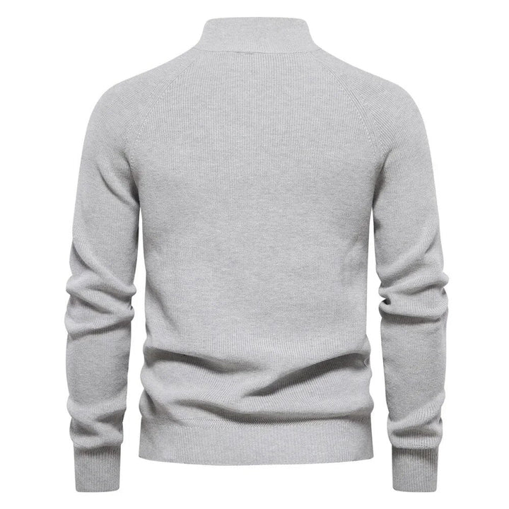 William - Classic Neck Zip Men Sweater