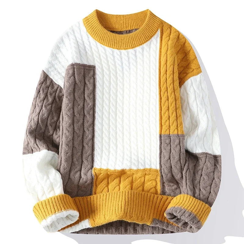 Atelier Cannes™ | Pull Color Block Décontracté pour Hommes