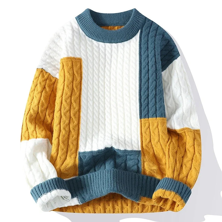 Atelier Cannes™ | Pull Color Block Décontracté pour Hommes