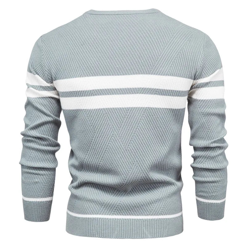 Zander Field Stripe Cotton Crewneck